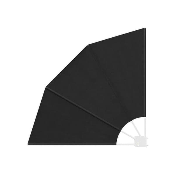 Integritetsskärmar för balkong - vidaXL - Antracit - 115x115 cm - Polyester - Fällbar