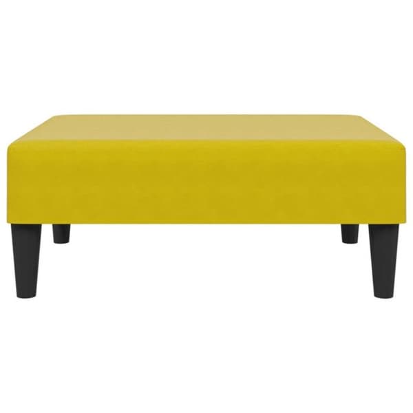 Repose pied gul 77x55x31 cm sammet