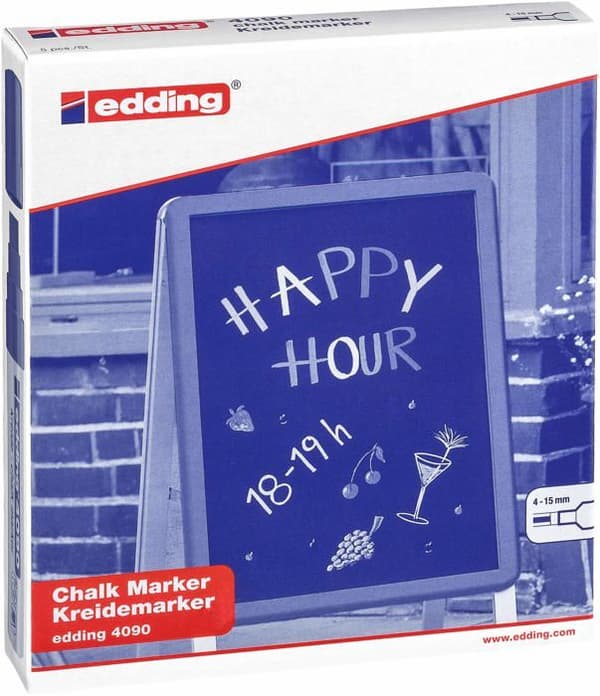 Edding Märkpenna e-4090 blå – 1 styck