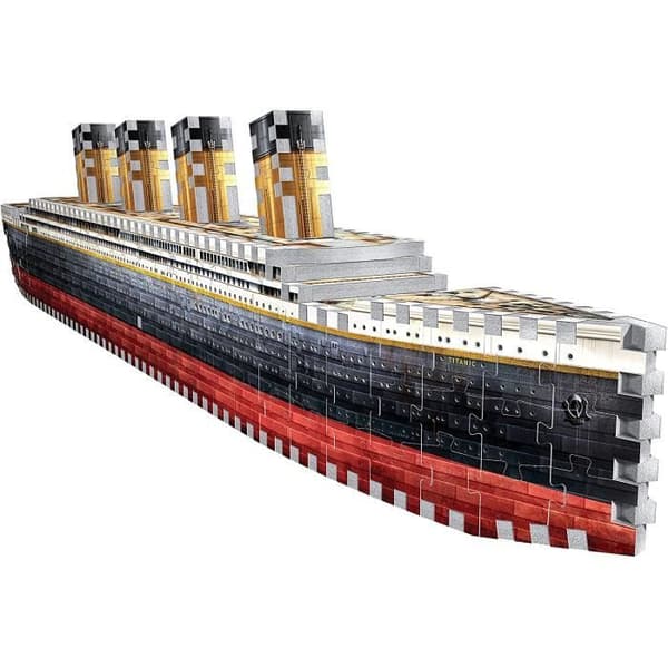 Titanic 3D-pussel - Wrebbit - 440 bitar - Rese- och karttema