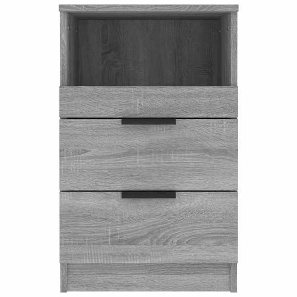 vidaXL Sonoma Sängbord grått trä 817041
