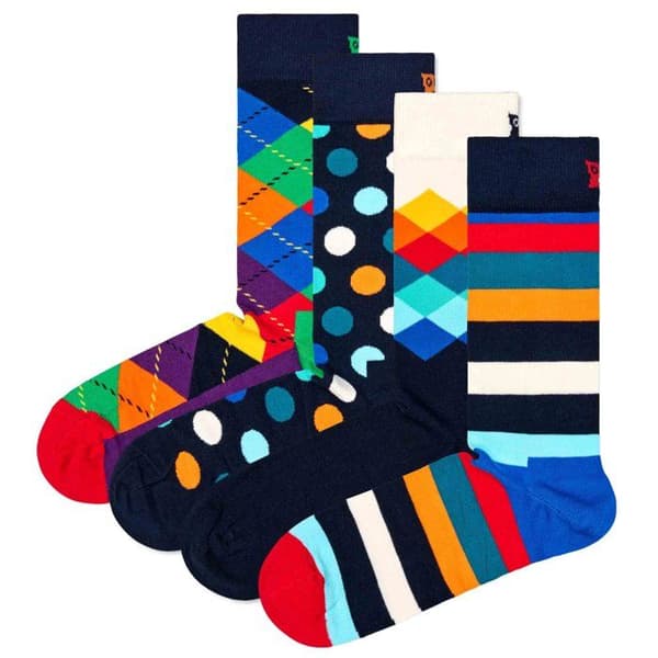 Happy Socks Unisex strumpor - ,Pack med 4,4-Pack presentset