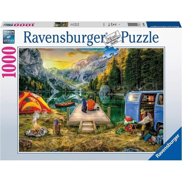 Pussel - RAVENSBURGER - Campingsemester - 1000 bitar - 1 000 element - Campingsemester