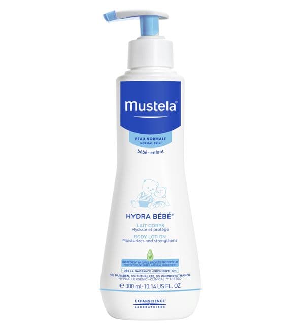 Fuktighetskräm - MUSTELA - Hydra Bébé - 300ml - Hypoallergenisk - För alla hudtyper