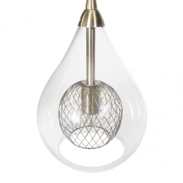 Lampa - LHASA - 3 ljus - Metall - Läder - Nutida design