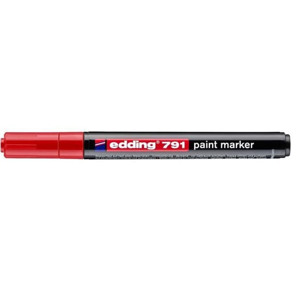 Målmarkerare - EDDING - 791 - Röd - 1-2 mm - Oföränderlig