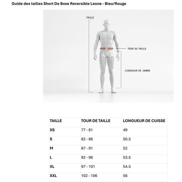 Kortboxer - LEONE 1947 - AB215 - Röd-Blå - Storlek S - Polyester