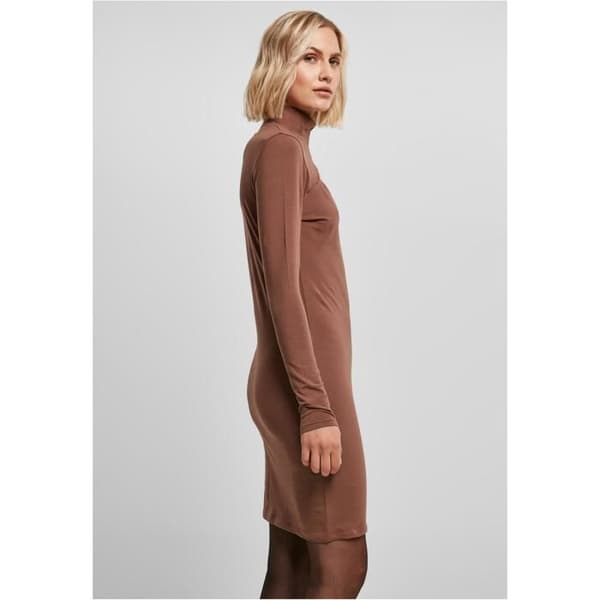 Urban Classics Stretch damtröja med rullkrage i jersey
