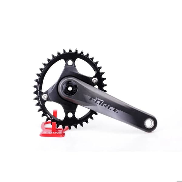 Oval platta Stone SRAM FORCE AXS - Svart - 46T