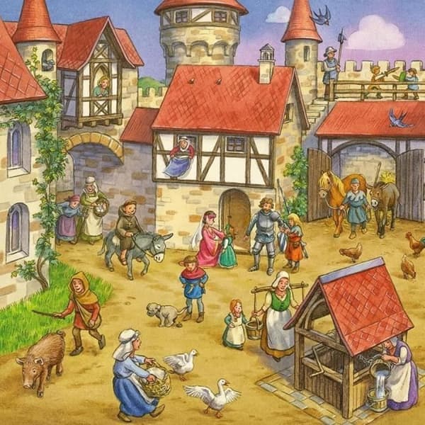 Ravensburger Riddertoernooi Pussel - 3x49 bitar - Flerfärgad