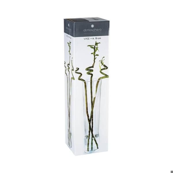 Konisk glasvas H70cm - Atmosphera Inredningsdesigner