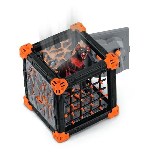Lekset - SCHLEICH - Lavahyena BattleCave - Eldrador Creatures - Levereras monterad - 7+ år