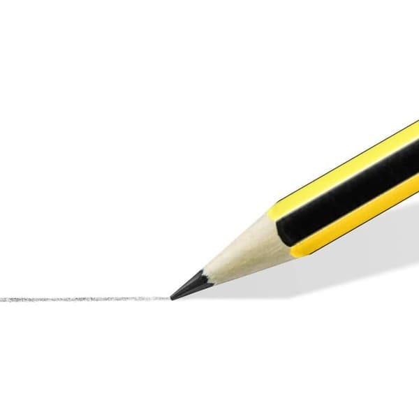 Staedtler Noris 120-2BK10D — Set med 10 HB blyertspennor, 2 mm stift, hexagonal