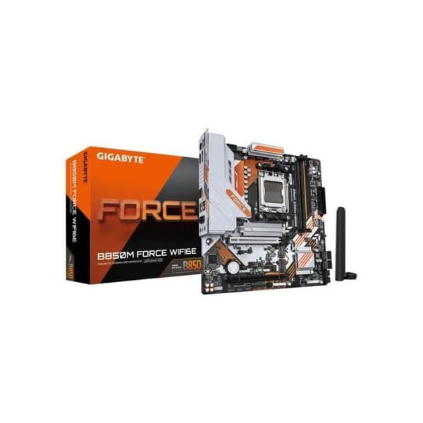 Moderkort - GIGABYTE - B850M FORCE WF6E - Format Micro-ATX - Chipset AMD B850 - DDR5 & PCIe 5.0 - WiFi 6E