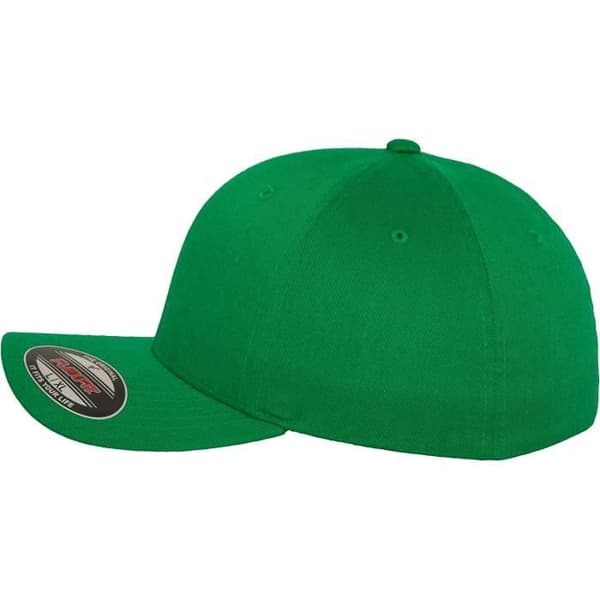 Baseballkeps - Flexfit - Wooly Combed - 6 paneler - Unisex - Peppargrön