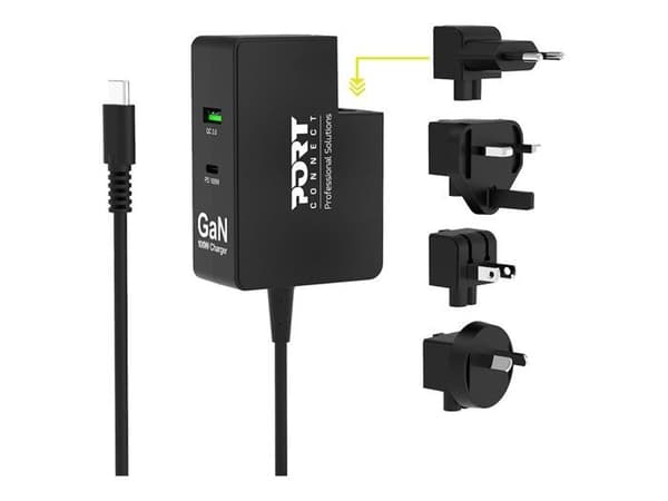 PORT Anslut strömadapter - USB, 24 pins USB-C - 100 Watt