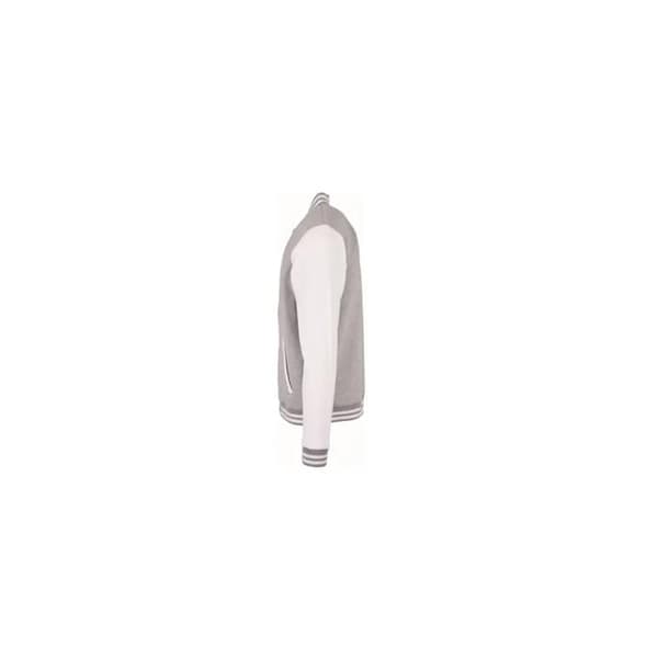 Bomber baseball Bygg ditt varumärke College - heather grey / vit