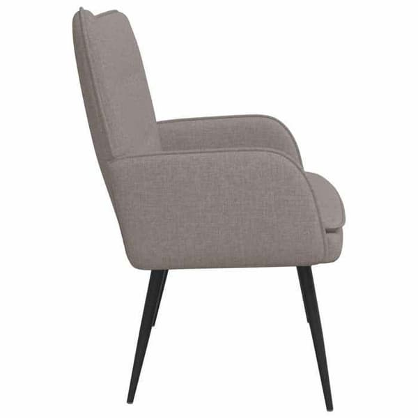 Soffa 2 platser Taupe 115 x 61 x 87 cm tyg
