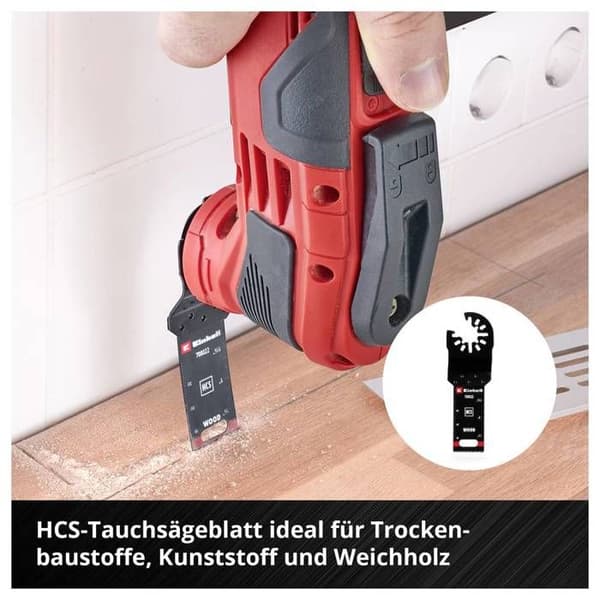 Einhell kit 17 delar HCS/BIM PTFE blad för multifunktionsverktyg