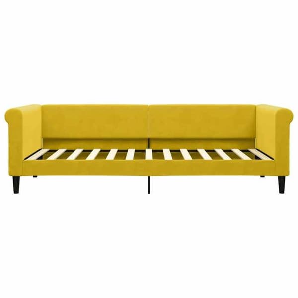 vidaXL Gul vilosäng 90x200 cm sammet 354249