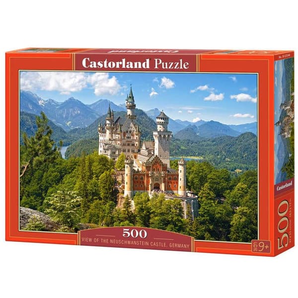 Pussel 500 bitar: Utsikt över Neuschwanstein slott, Tyskland