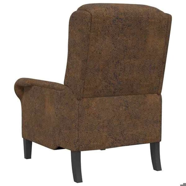 vidaXL fåtölj Brun Konstläder 42009867