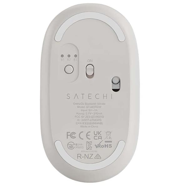Trådlös Mus - SATECHI - OntheGo - Bluetooth - Laddningsbar - Beige