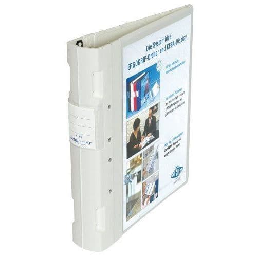 A4 pärm - Wedo - 05818000 - Ergogrip - 4 ringar - 55 mm - Vit