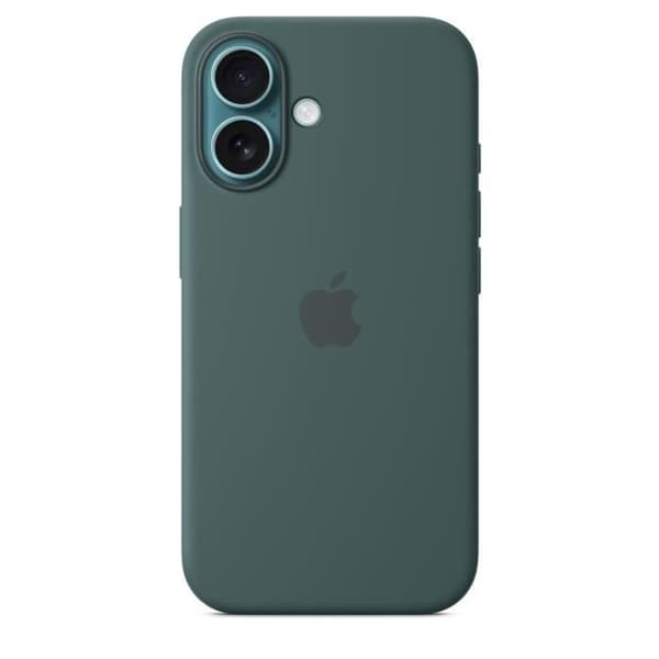 APPLE iPhone 16 - Silikonfodral med MagSafe - Sjögrön