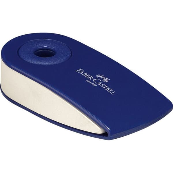 Faber-Castell ÄRM Mini Eraser blå, björnbärsplast (förpackning om 24)