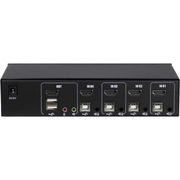HDMI-switch - INTERTECH - AS-41HA - Full HD+ - Upplösning 1920x1440 - Svart
