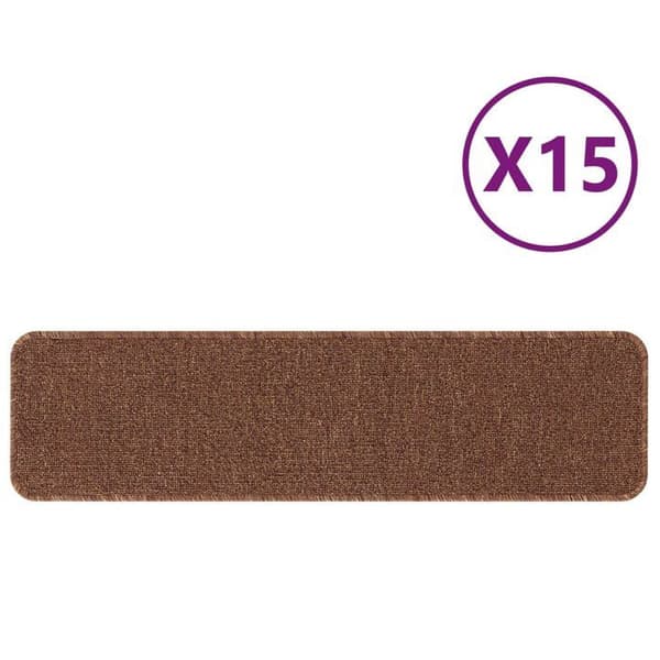 Antislippmattor för trappor - vidaXL - 75x20 cm - Mörkgul - Polypropen - Rektangulär - Antislip