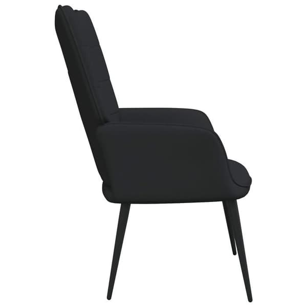 vidaXL avkopplingsstol svart tyg 327947