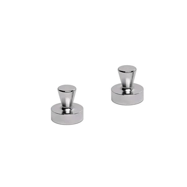 MAUL Neodymmagnet kon Ø32 x H33 mm silver, paket med 2