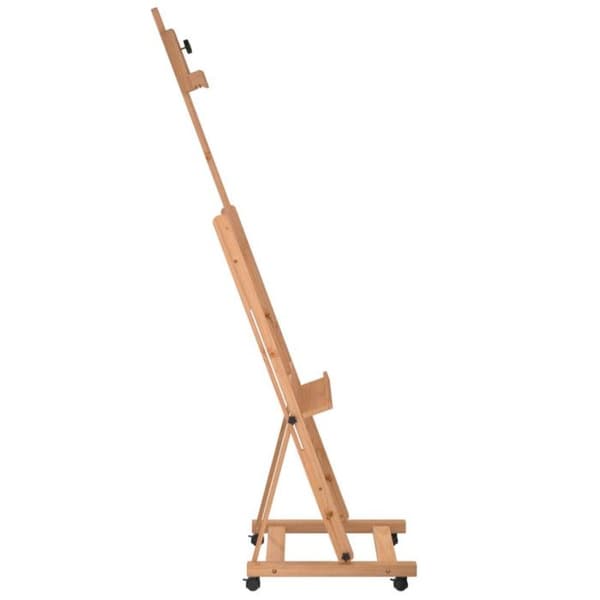 Målarstaffli - VIDAXL - Massivt bokträ - 55x53,5x178 cm - Justerbart - Lätt