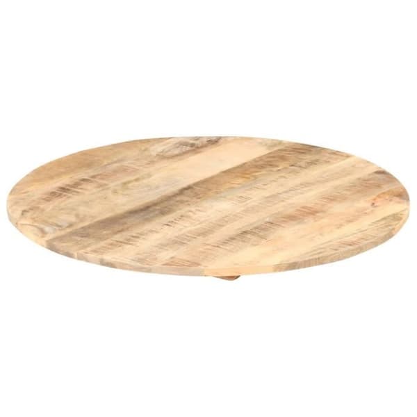 vidaXL Rundt bord i solid mangotræ 15-16 mm 40 cm