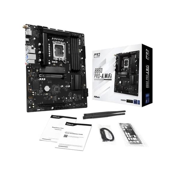 Moderkort - ASROCK - B860 Pro-A - WiFi 6E - DDR5 - Socket LGA 1851
