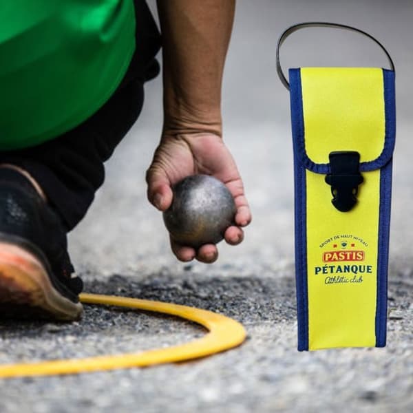Gul förvaringsväska för pétanque-bollar