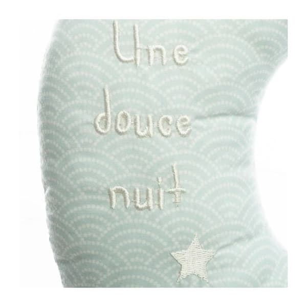 Musik Kudde - ATMOSPHERA - Måne - Blå - 37x6.8x18 cm - Polyester