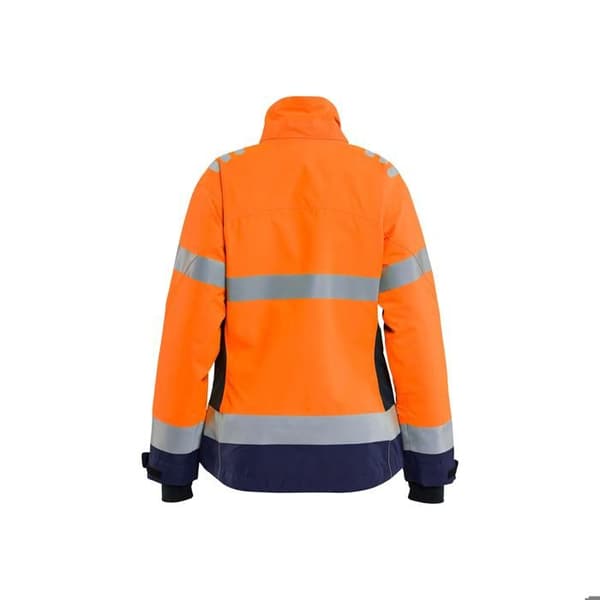 Högsynlig arbetsjacka för kvinnor Blaklader - fluorescerande orange/marinblå