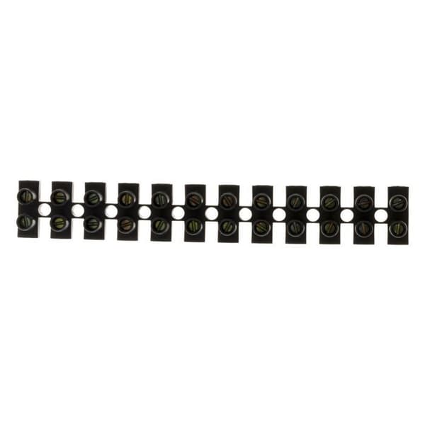 Anslutningslist - ZENITECH - 12 stift - 16 mm2 - Svart - Plastik