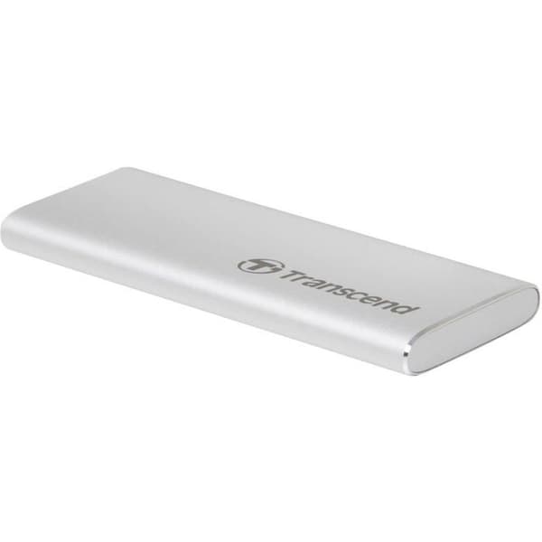 TRANSCEND ESD240C Extern SSD-enhet - 240 GB - M.2 - USB 3.1 Gen 2 (USB-C) - Silver