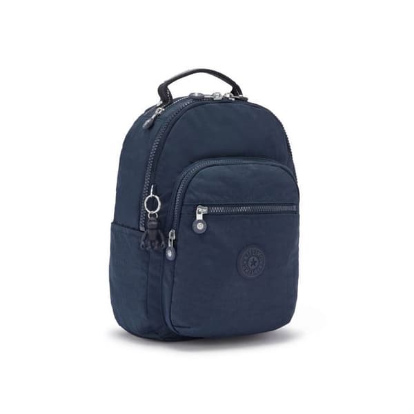 Kipling Blå ryggsäck för kvinnor och män - Basic Seoul Backpack S Blue Blå 2 129294