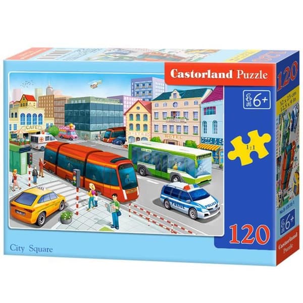 Pussel 120 bitar: Centrumstad