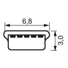 USB 1.1 och 2.0 dataadapterkabel, 1,8m