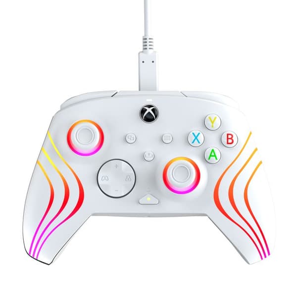 Manette trådbunden - Afterglow Wave - Nintendo Switch och Switch OLED - PDP - LED-belysning - Vit