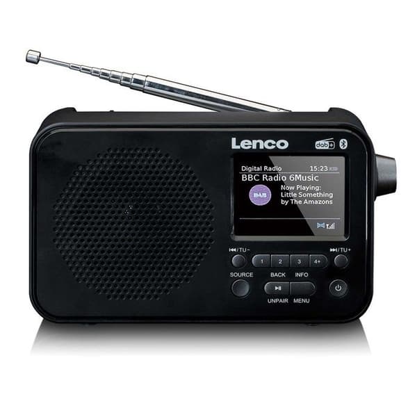 Lenco PDR-036BK - DAB+/FM-radio med Bluetooth® - Svart