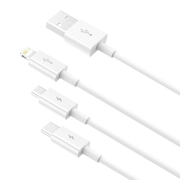 Datakabel - BASEUS - Superior Data - 1 m - 3,5 A - Lightning/USB‑C/Micro‑USB