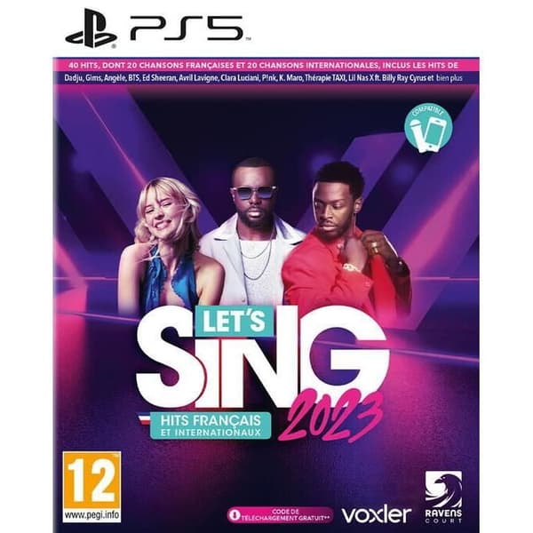 Let's Sing 2023 PS5 Game - Ravenscourt - Voxler - Musical - Code in Box - Blu-Ray
