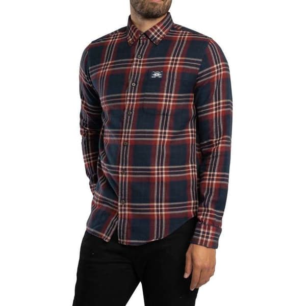 Skjorta i bomull med långa ärmar - Superdry